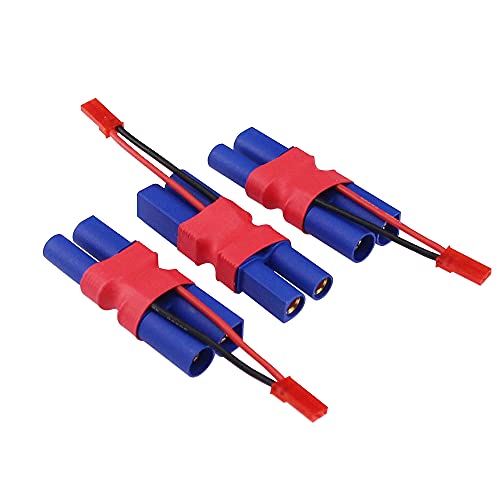 Set 3 conectores EC5 macho a hembra con cable JST 5cm miniatura 2