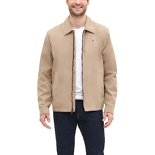 Image of Tommy Hilfiger Men's Lightweight Zip-up Microtwill Golf Jacket (Standard and Big & Tall Sizes)