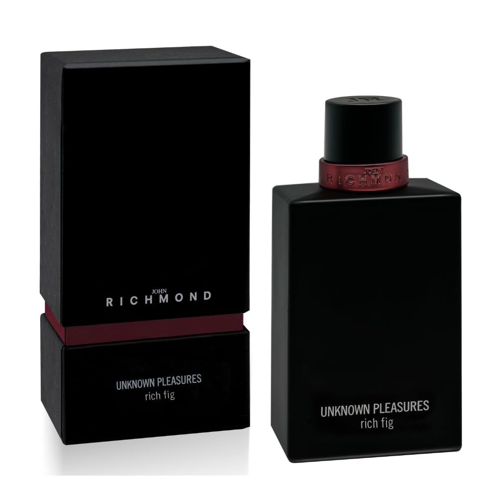 John Richmond Unknown Pleasure Rich Fig Eau de Parfum Unisex 100 ml - fruchtig, holzig und bernsteinfarben - mit Noten von Feige, Vanille, Patchouli und wertvollen Hölzern