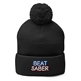 Beat Saber Virtual Reality Gaming Beanie Black