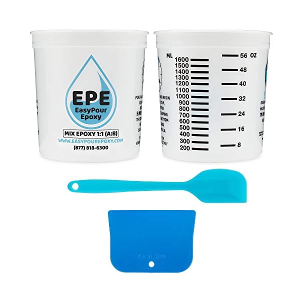 EPE EasyPour Epoxy 1 Gallon Kit Crystal Clear High Gloss Resin and
