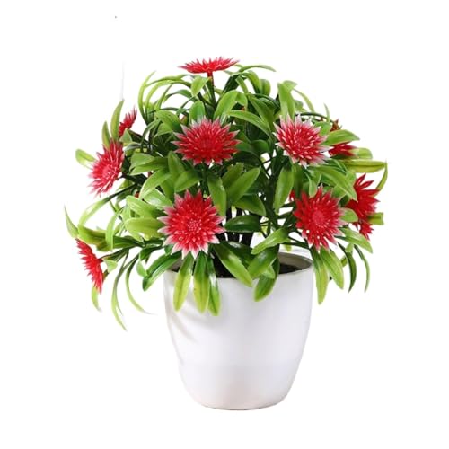 Ameublement de maison avec bonsaï de fleur simulée
