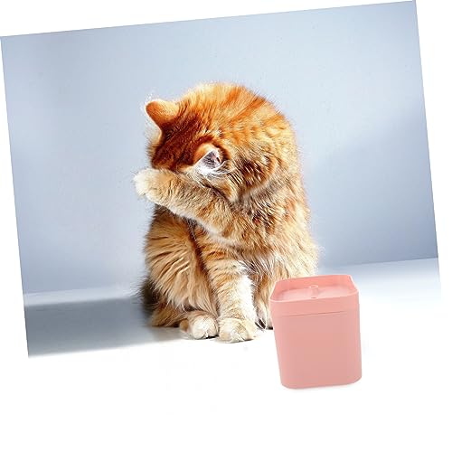 Fuente automática para gatos color rosa elegante miniatura 5