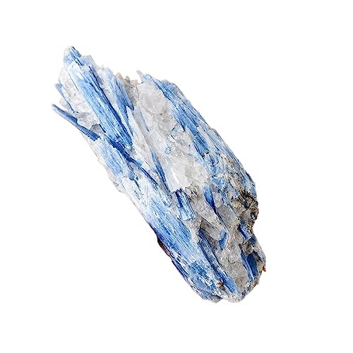 REVIOTVVS Quartz Cyanite Stripe Crystal Raw Stone Gemtsone Irregular Blue Kyanite Rough (Size : 350-400g) REVIOTVVS
