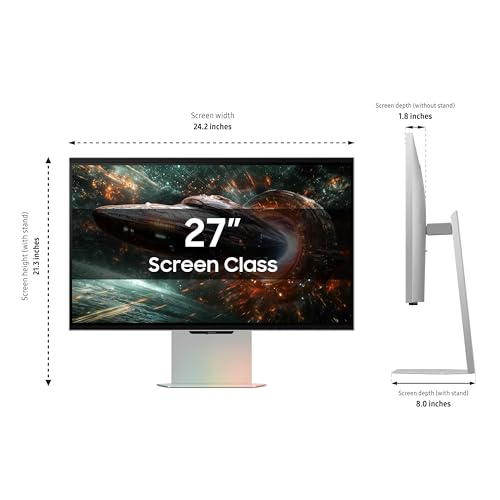 Image of Samsung LS27FG900XNXZA 27 Inch Odyssey 3D 4K 165Hz Gaming Monitor with 3 Year Amber Protection Plan (2025)