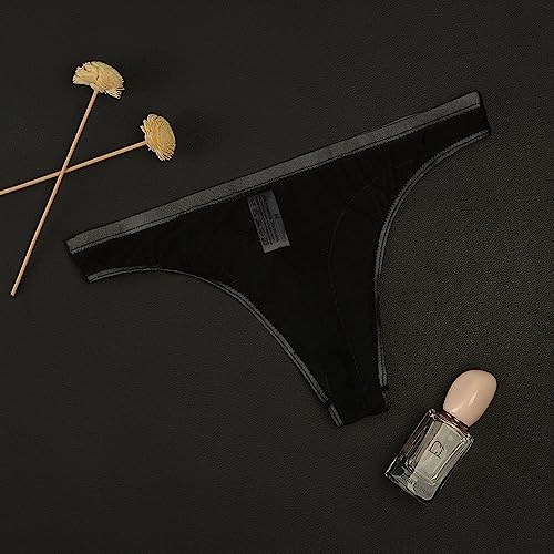 Men Women Mesh Ultra-Thin No Pouch Thong Underwear Transparent Soft Underpants Undies3