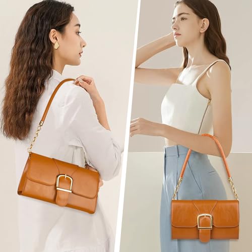 Image of Shoulder Bag for Women, Faux Leather Women's Shoulder Handbags, Fashionable Tote Purses for Women