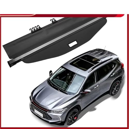 Cubierta maletero Chevrolet Equinox 2010-2022 protector de carga retráctil negro 3