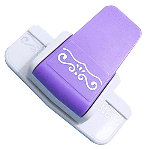Fascola 1 pcs New Fancy Border Punch S Flower Design Embossing Punch Scrapbooking Handmade Edge Device DIY Paper Cutter Handmade Craft Gift (Style 4)