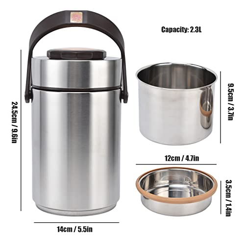 AYNEFY Insulated Lunch Container,2300ml Portable 304 Stainless Steel Vacuum Insulated Food Jar Lunch Box Travel Food Container for Picnic Outdoor by AYNEFY - Image 6