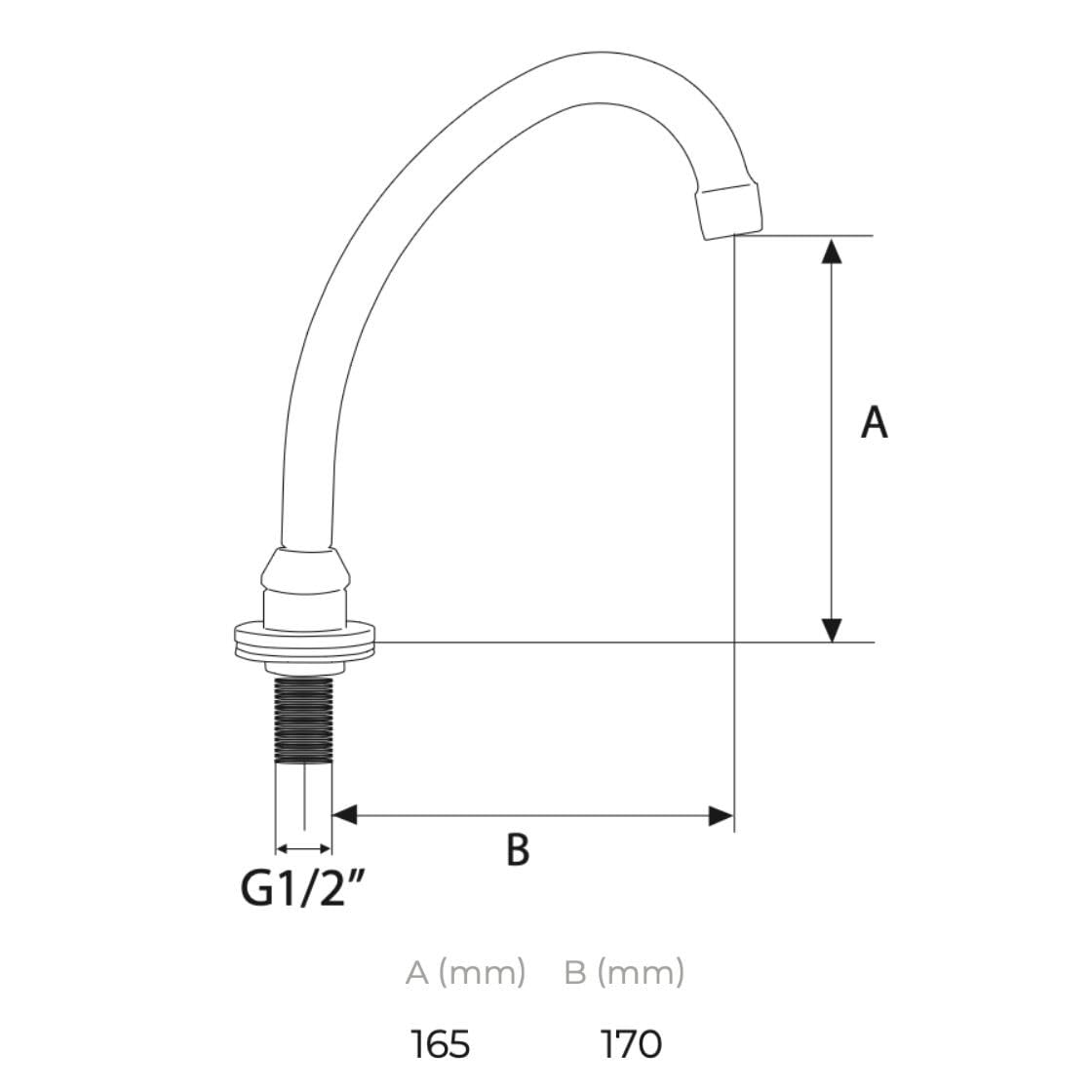 Bouche de distribution articulée standard 165 × 170 mm | Tecom