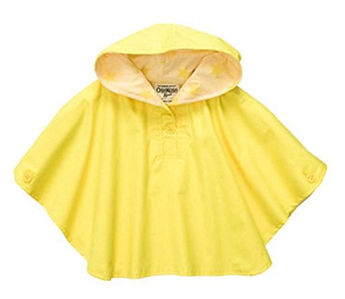 Osh Kosh B'Gosh Little Girls Yellow Hooded Poncho