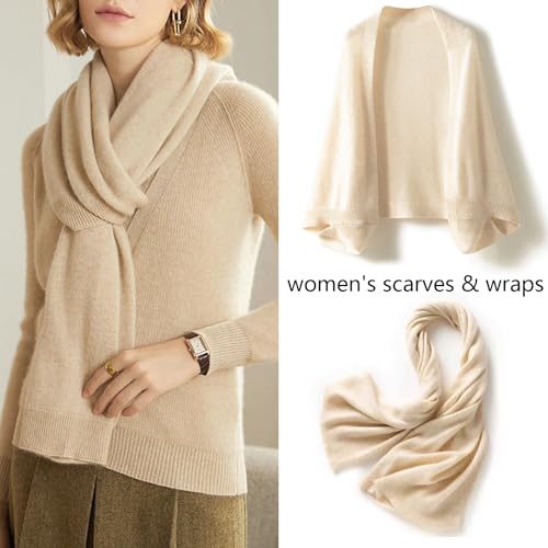 Elegant Cashmere Shawl Wraps Soft Cardigan Sweaters Wool Shawl Wraps Soft Pashmina Scarf with Sleeves for Women3