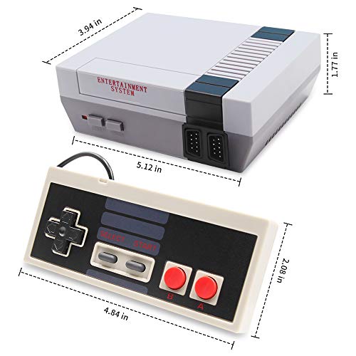 NES Retro Game Console,Replacement for Mini Nintendo Retro,NES Classic Edition with Built in Games 620,AV Output,2 Wired Controllers,Replacement for Nintendo Mini Classic Game System