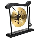 Cabilock Gong aus Legierung Filigranes Gong-Ornament Tischdekoration für Zuhause Gong-schmuck Einzigartiges Gong-kunsthandwerk Tischornament Dekoration für Schreibtisch