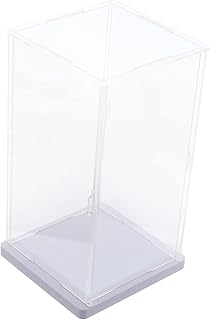 UKCOCO Transparent Display Box Protection Show Case Action Figure Case Statue Display Stand Figure Display Case Doll Storage Cube Trophy Case Showcase High Transparency Acrylic