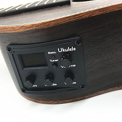 KEPOHK Ukulélé acoustique de concert 23 pouces, uku électrique avec égaliseur de micro, bois de rose entier hawaïen 4… - Les Beatles, Paul McCartney, John Lennon, RIngo Starr, George Harrison KEPOHK Ukulélé acoustique de concert 23 pouces, uku électrique avec égaliseur de micro, bois de rose entier hawaïen 4… – Image 6