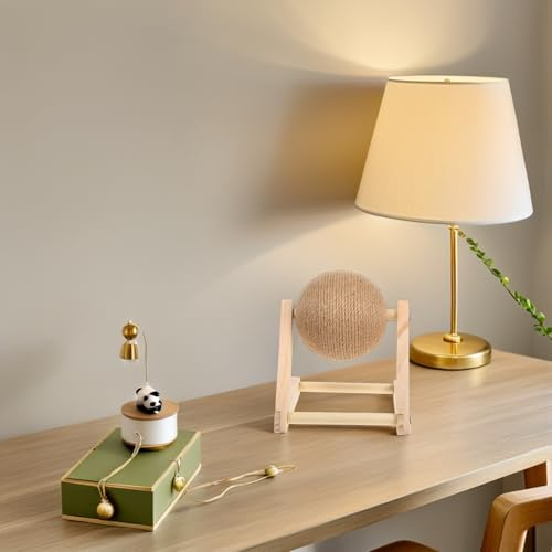 Juguete interactivo para rascar con esfera giratoria de sisal 6