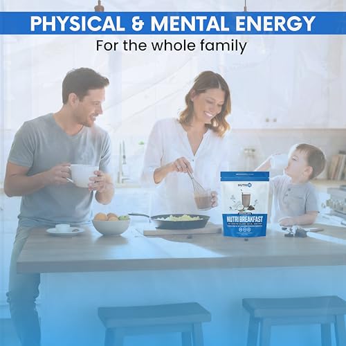 Image of Nutri11 NutriBreakfast by Nutrillermo /Keto Protein Collagen Powder with MCT Oil /MCT Oil Powder /Keto Collagen Peptides with Grass-Fed Bovine Collagen Type I & III (15.9, Chocolate)