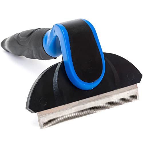 Happilax Cepillo para perro grande, mediano o pequeño y gatos con pelo largo o corto, Peine eliminación pelo muerto, 100mm Cover