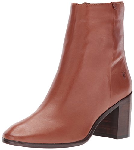 Frye Women's Julia Bootie Boot, Cognac Soft Nappa Lamb, 8.5 M US