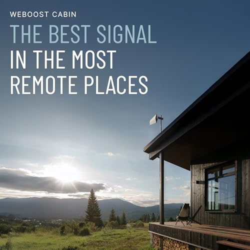 Image of weBoost Cabin Cell Phone Signal Booster | Remote Cabin & Off-Grid Home Booster for Weak Cell Signal | Boosts 5G & 4G LTE for Verizon, AT&T, T-Mobile & More | Made in U.S. | FCC Approved | 472059