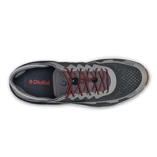 Image of OluKai 'Ahi Men's Water Shoes, Cushioned & Quick-Drying Marine Sneaker, Breathable Mesh & Wet Grip Rubber Outsole for Boats, Docks & Wet Surfaces