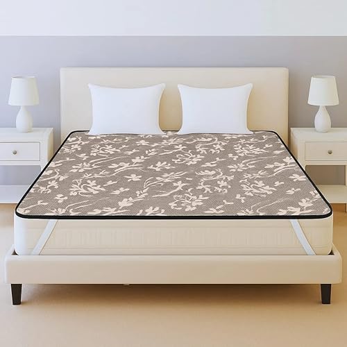 Image of PVC Waterproof Mattress Protector | 100% Waterproof Fitted Bed Cover | Soft, Breathable & Hypoallergenic | Protects Against Spills, Sweat, Dust & Stains | (Coffee, 72 inchx72 inch)