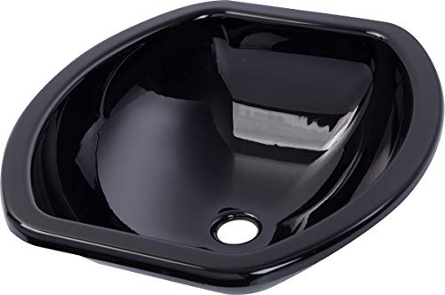 ZY Marine Boat Caravan RV Camper Black Acrylic Sink 404384130mm GR-Y004B