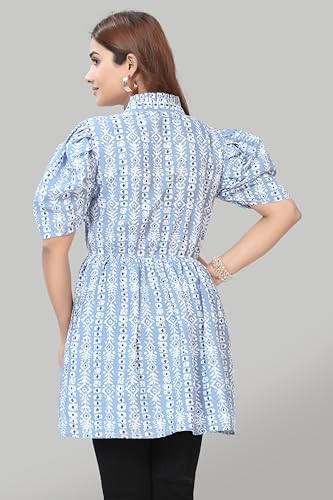 Image of Women Crepe Stylish Solid Trendy Tunic Tops Tops for Women