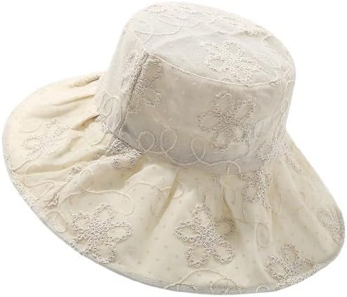 Lace Flower Fisherman Hat Women's Breathable Sun Protection Bucket