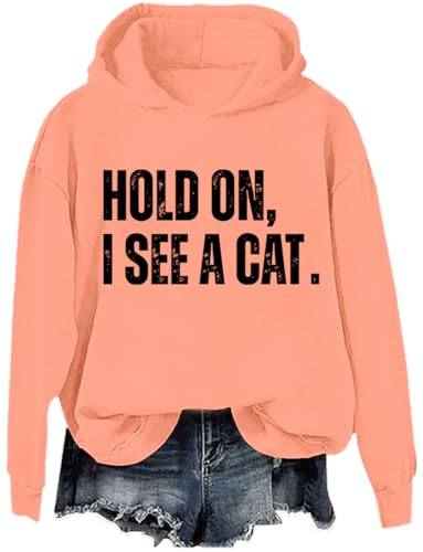 Hold On I See A Cat Hoodie Hold On I See A Cat Sweatshirt Hold On I See A Cat Shirt For Women Men4