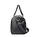 Vintage PU Leather Oversized Weekender Duffel Bag Overnight Handbag Black