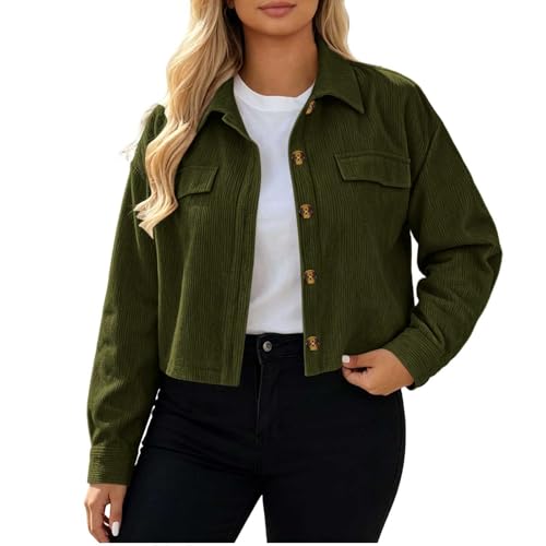 Veste en velours côtelé femme idéale pour le shopping en ville