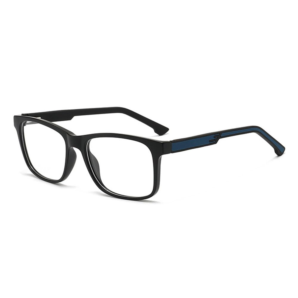 TR Ultralight Square Frame Plano-Brille für Damen und Herren, geeignet für Büro, Studium und Alltag