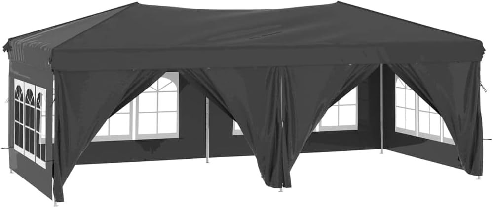 VidaXL Partyzelt 3x6m Anthrazit - Wasserdichter Pavillon Für Gartenfeste