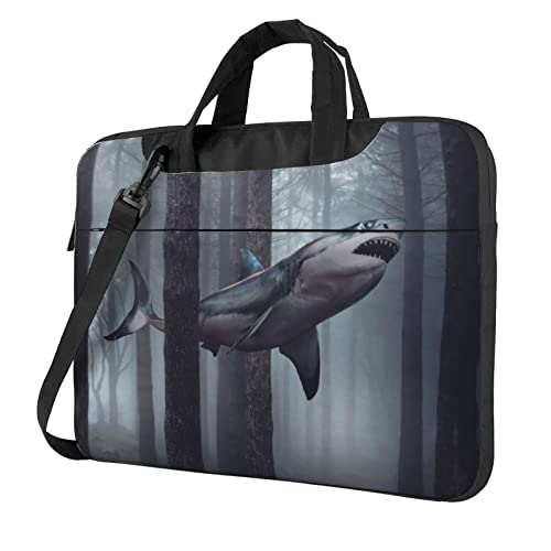 Sac à bandoulière pour ordinateur portable fini les rayures sacoche requin