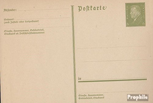 Carte postale Empire Allemand P203 Ebert 1933 pour collectionneur de documents entiers postaux