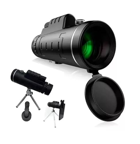Telescópio monocular portátil com zoom monocular 40 x 60 com suporte de celular profissional para ob