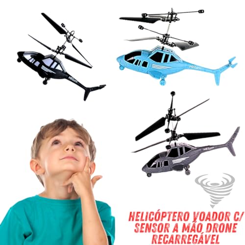Helicóptero de Indução Voador, Infravermelho, Brinquedo