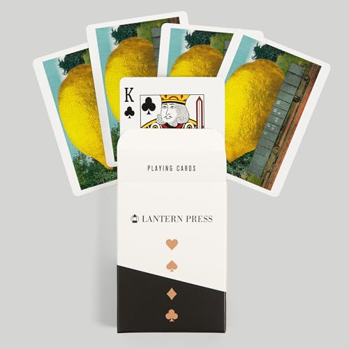 Baraja de 52 cartas tamaño póker con diseño limón miniatura 6