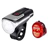 Sigma Sport Unisex – Erwachsene Aura 80 Usb/Nugget 2 Beleuchtungsset, schwarz, Einheitsgröße