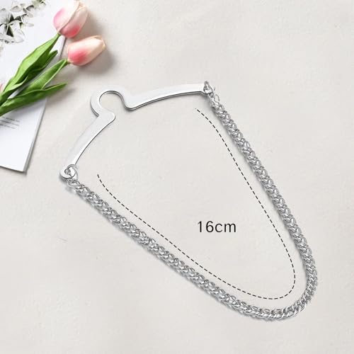 3 Packs Tie Chain for Men Fashion Necktie Clips and Chains Mens Accessories with Ring Clasps for Suits Neckties Vests and Trousers Elegant Tie Pins and Tacks for Business and Wedding Wear2