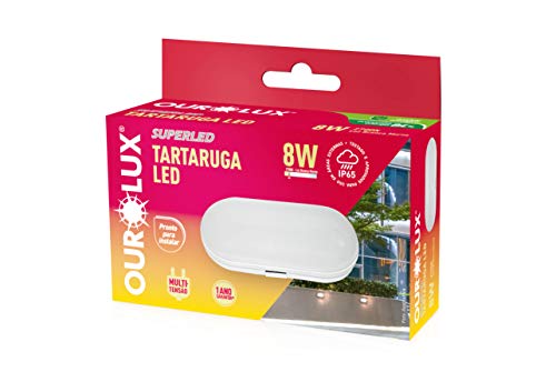 Luminaria Tartaruga Led 8W Biv 2700K Oval