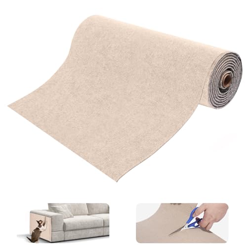 Selbstklebende Kratzschutzmatte für Sofa & Wand, 40x200 cm kratzschutz Sofa Katze - Trimmbarer Schutz gegen Katzenkratzer Couch Schutz von DIY Krallen Katzenteppich