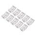 Yosoo 10 Pcs LED Light Strip Connectors, 2Pin 8mm Solderless COB Strip to Connectors, with No Tools Installation, for Home Office Kitchen Party