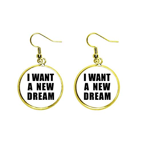Pendientes golden drop mujer joyería dorada de colgar formal