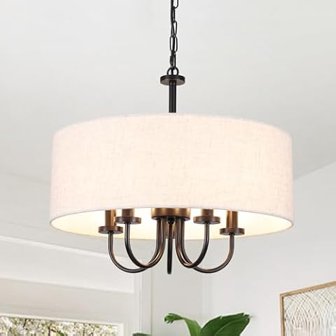 LIHHGFGS 5-Light Drum Chandelier Cover