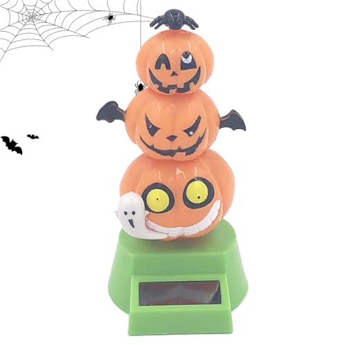 CGACCSD Figure oscillanti solari | Halloween zucca fantasma bambola solare, per cruscotto auto, per famiglia, bambini, donne, amici