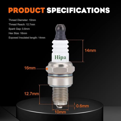 Image of CMR6H Spark plug for NGK CMR6H 3365 Champion RZ7C | Compatible with STHIL FS56RC FS40 FS40C FS56 FS90 FS90R 0000-400-7011 4 MIX Trimmer Chainsaw 2 PACK